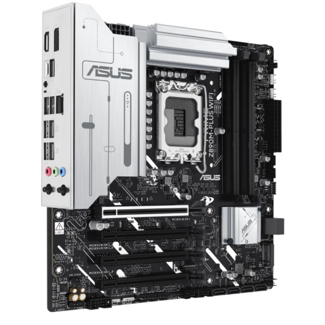 ASUS PRIME Z890M-PLUS WIFI-CSM LGA1851 mATX Motherboard 192GB, 4x DDR5, 1 x PCIe