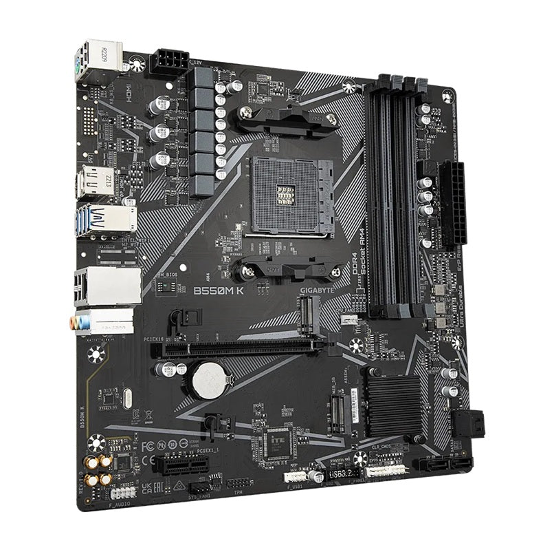 Gigabyte B550MK AMD AM4 M-ATX Motherboard 4x DDR4~128GB,1x PCIe x16, 1 x PCIe x1