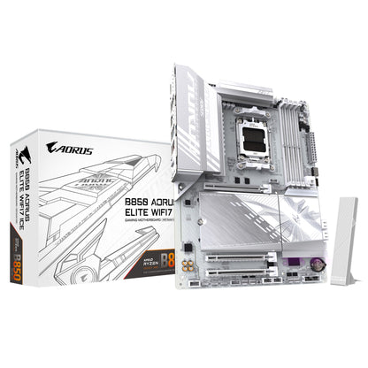 Gigabyte B850 A ELITE WF7 ICE 1.0 , AMD AM5, 1 x HDMI, 3 x PCI Express x16, 3 x