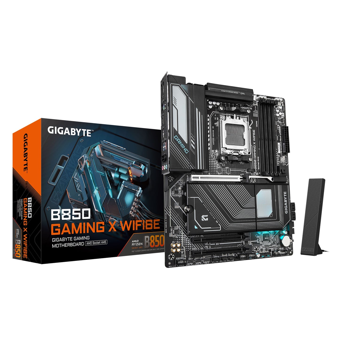 Gigabyte B850 GAMING X WIFI6E 1.0, AMD AM5, 4 x DDR5 up to 256 GB, 1 x HDMI, 3 x
