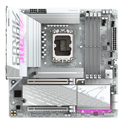 Gigabyte M/B B860M A ELT WF6E ICE 1.0, Intel ® B860, 4 x DDR5 up to 256 GB, 2x