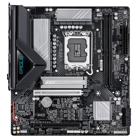 Gigabyte M/B B860M EAGLE WIFI6 1.0, Intel Â® B860, 2 x DDR5 up to 128 GB, 1x HDMI, 2 x PCI Express x16, 2 x M.2, 4 x SATA, 5x USB 3.2