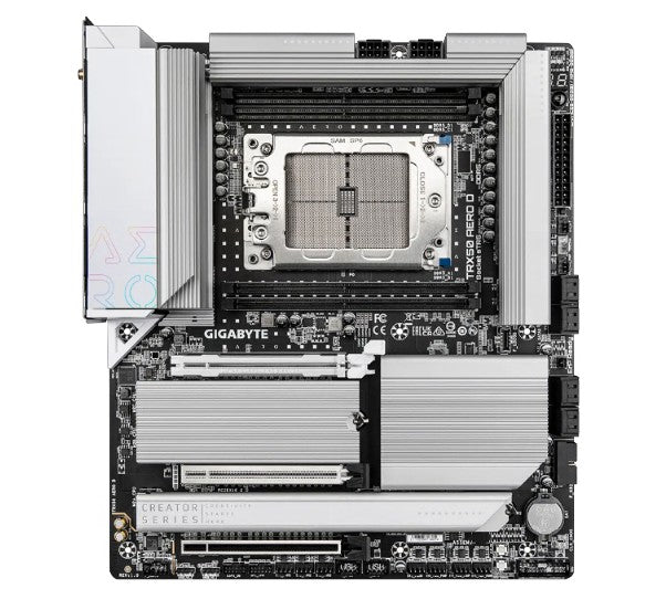 Gigabyte TRX50 AERO D AMD Ryzen Motherboard 4x DDR5~256GB,2x PCIe x16 slots, 4x