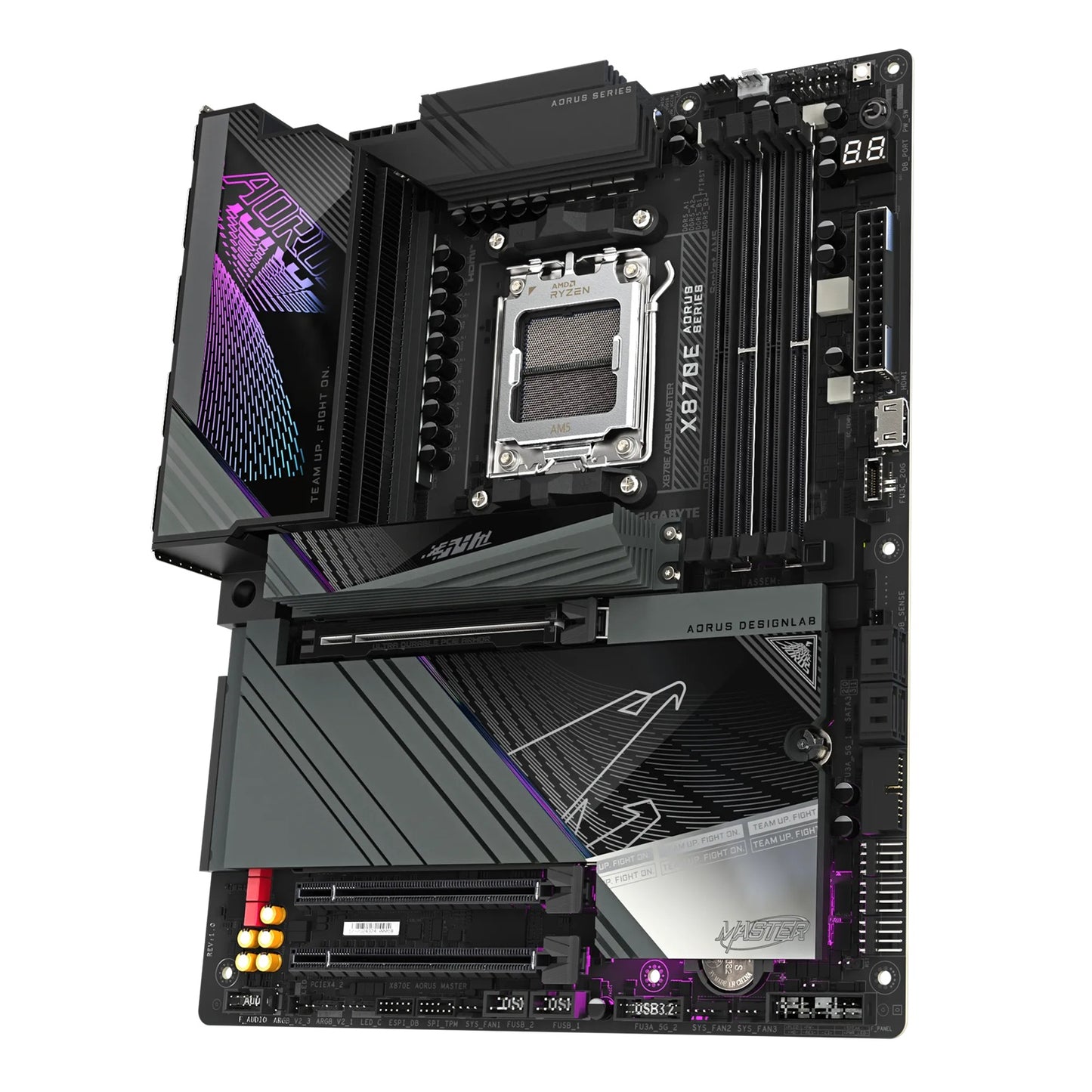Gigabyte X870E AORUS MASTER AMD AM5 ATX Motherboard 4x DDR5~256GB,3x PCIe x16, 4