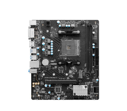 MSI B450M-A PRO MAX AMD M-ATX Motherboard - AM4 Ryzen, 2xDDR4, 4xSATAIII, M.2, 4