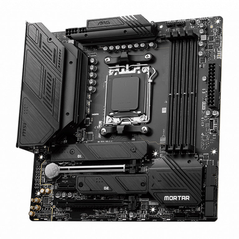 MSI MAG B650M MORTAR WIFI AMD AM5 mATX Motherboard, 4x DDR5 ~128GB, 1x PCI-E x16