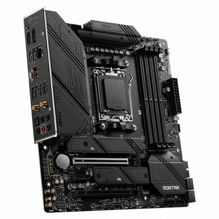 MSI MAG B650M MORTAR WIFI AMD AM5 mATX Motherboard, 4x DDR5 ~128GB, 1x PCI-E x16