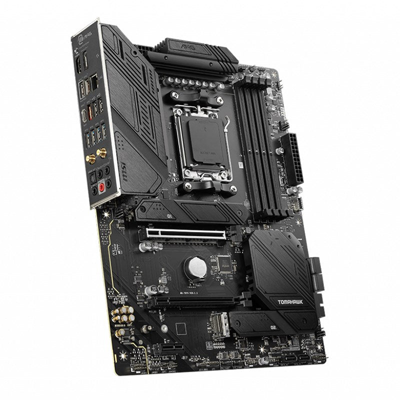 MSI MAG B650 TOMAHAWK WIFI AMD AM5 ATX Motherboard, 4x DDR5 ~64GB, 1x PCI-E x16,