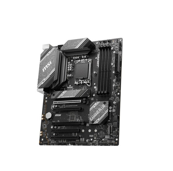 MSI B760 GAMING PLUS WIFI  ATX Motherboard, 4x DDR5~192GB, 5x PCI-E x 16, 2x M.2