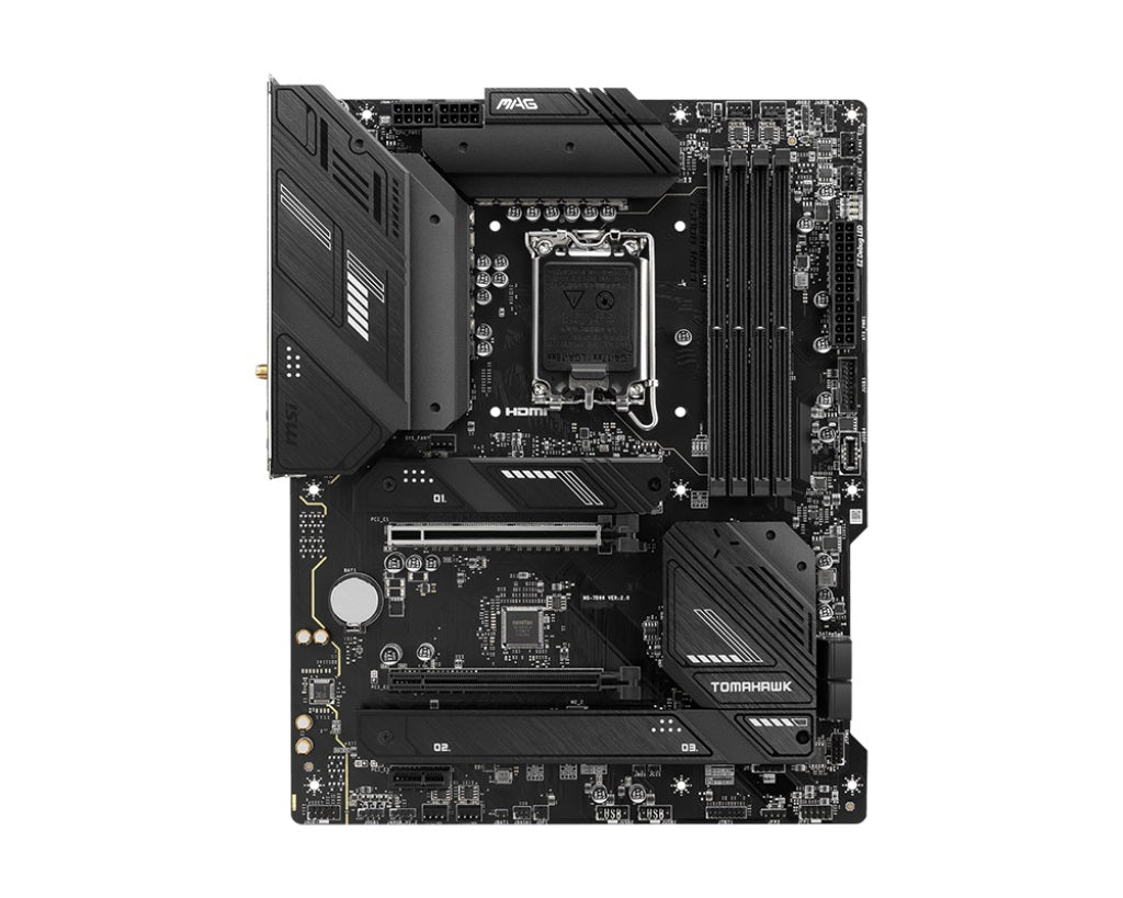 MSI MAG B760 TOMAHAWK WIFI ATX Motherboard, 4x DDR5~192GB, 2x PCI-E x 16, 1x PCI