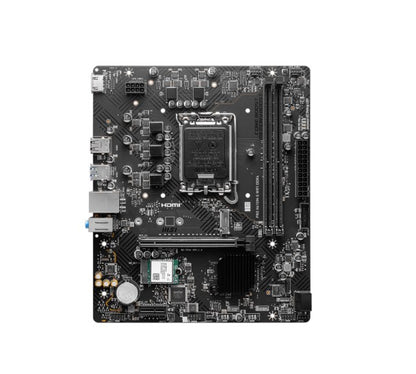 MSI PRO H610M-S WIFI DDR4 Intel LGA 1700 mATX Motherboard 2x DDR4~64GB,1x PCIe x16,1x PCIe x1,1x M.2,2x SATA 6G,8x USB2.0