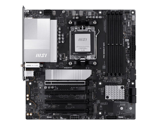 MSI PRO B850M-P WIFI, AM5, 4x DDR5 256GB, 1x HDMI, 1x PCI-E x16 slot, 3x M.2,4x USB2.0, 3x USB C, Wi-Fi 7