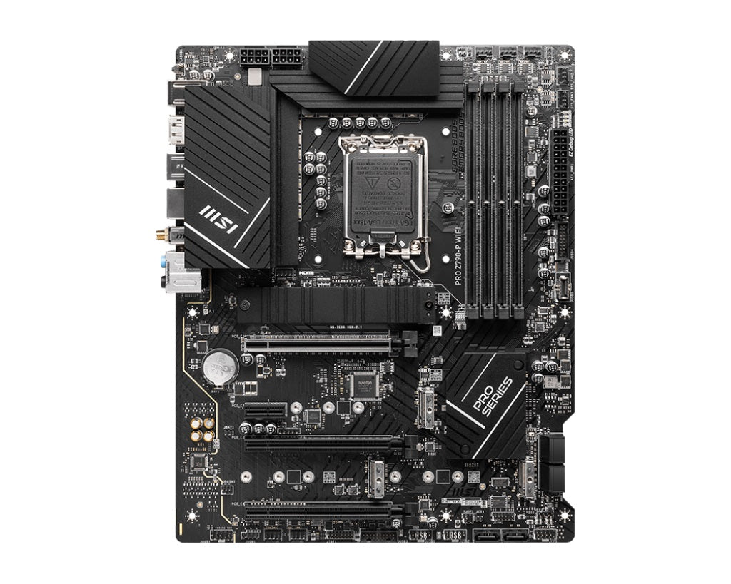 MSI PRO Z790-P WIFI Intel LGA 1700 ATX  Motherboard, 4x DDR5 128GB, 1x PCI-E x 1