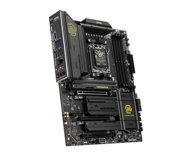 MSI MAG X870 TOMAHAWK WIFI, AMD AM5 ATX Motherboard 4x DDR5~256GB, 3x PCIe x16,