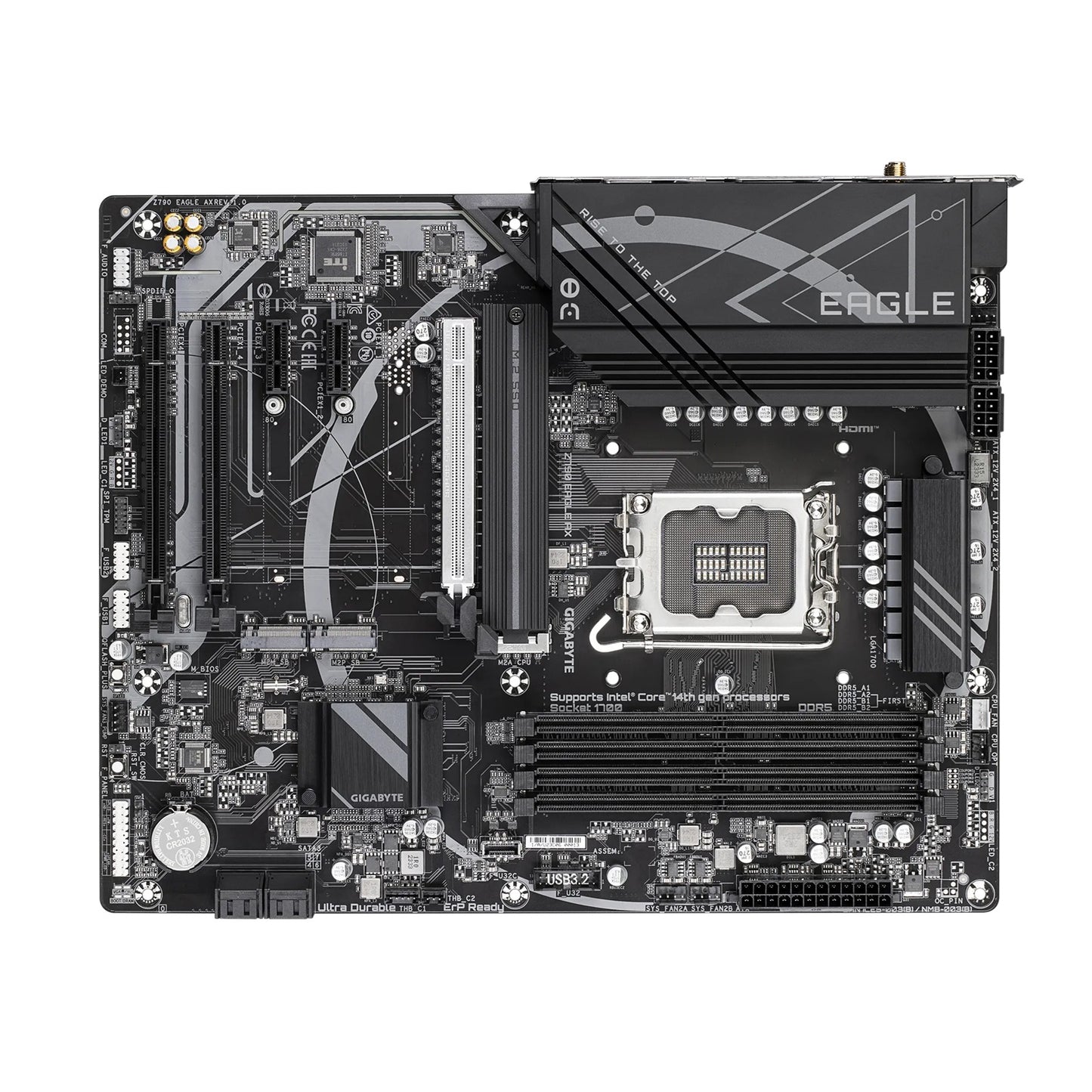 Gigabyte Z790 EAGLE AX Intel LGA 1700 ATX Motherboard, 4x DDR5 ~192GB, 3x PCI-E
