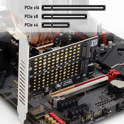 (LS)Simplecom EC412v2 NVMe and SATA M.2 SSD to PCIe x4 Expansion Card