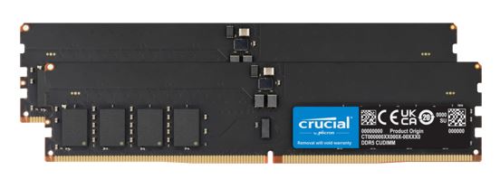 Crucial 32GB (2x16GB) DDR5 CUDIMM 6400MHZ CL52 Desktop PC Memory for Intel Core