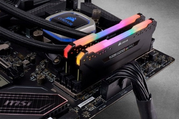 Corsair Vengeance RGB PRO 16GB (2x8GB) DDR4-3200 C16 Desktop Gaming Memory — Black