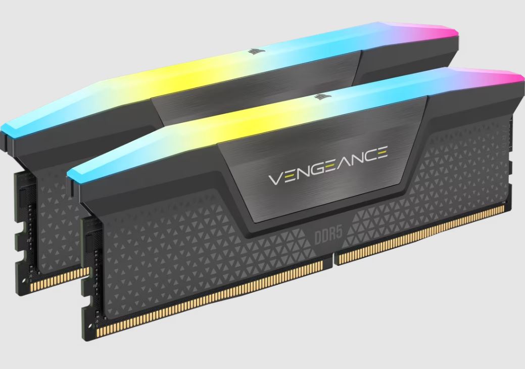 Corsair Vengeance RGB 64GB (2x32GB) DDR5 DRAM 6000MT/s CL30 AMD EXPO & Intel XMP