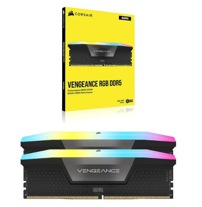 Corsair Vengeance RGB 64GB (2x32GB) DDR5 UDIMM 5600MHz C36 1.25V Desktop Gaming