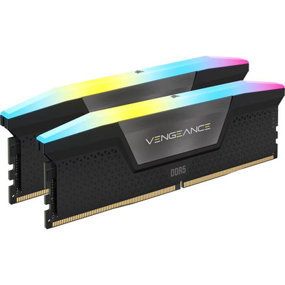 Corsair Vengeance RGB 64GB (2x32GB), DDR5-6000, CL40, 1.35V, XMP 3.0, RGB, UDIMM, Aluminum Heatspreader, Intel 700/800 Series compatible