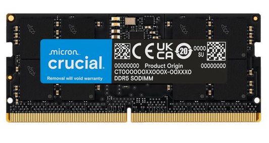Crucial 16GB (1x16GB) DDR5 SODIMM 5600MHz CL46 Notebook Laptop Memory Tray Version ~CT16G48C40S5
