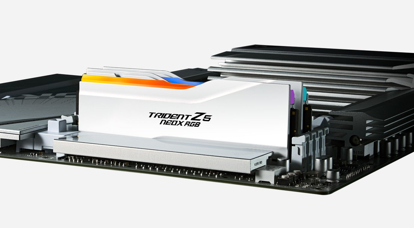 G.SKILL F5-6000A2636H16GX2-TZ5NXRW 32GB (2 x 16GB)/ DDR5 6000 MT/s/ Timings 26-36-36-32/ Voltage 1.45V/ TZ5 Neo X RGB AMD EXPO ™ Ultra Low Latency