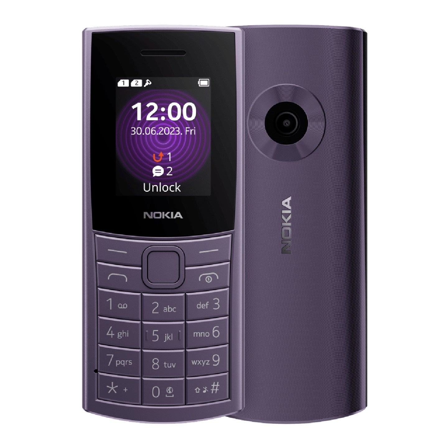 Nokia 110 4G 128MB - Purple (1GF018NPF1L01)*AU STOCK*, 1.8', 48MB/128MB, Dual SI