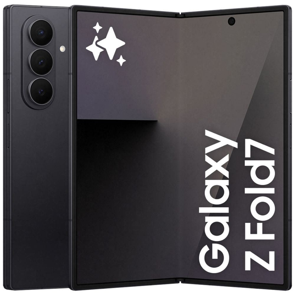 Samsung Galaxy Z Fold7 5G 256GB - Jet Black *AU STOCK*, 8.0', QXGA+, 120Hz, 12GB/256GB, 200MP/10MP, Single+ eSIM, 4400mAh, 2 Years Warranty