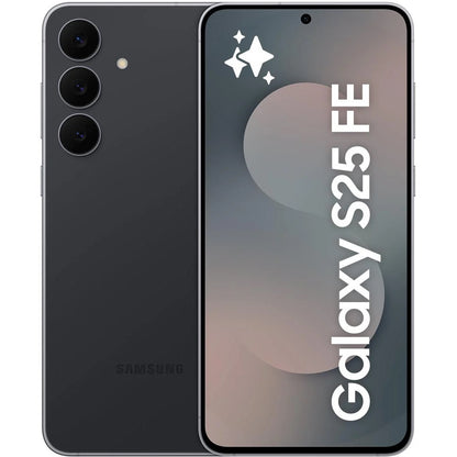 Samsung Galaxy S25 FE 5G 128GB - Jet Black *AU STOCK*, 6.7', Full HD+, 120Hz, 8GB/128GB, 50MP/12MP, Single+ eSIM, AI, 4900mAh, 2 Years Warranty