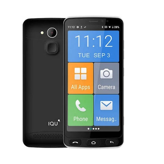 IQU SMARTEasy Q50 Seniors 4G 16GB Smartphone Black  - 5.5' IPS Display, 2GB/16GB