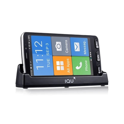IQU SMARTEasy Q50 Seniors 4G 16GB Smartphone Black  - 5.5' IPS Display, 2GB/16GB