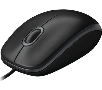 Logitech B100 Optical USB Mouse 800dpi for PC Laptop Mac Tux Full Size Comfort s