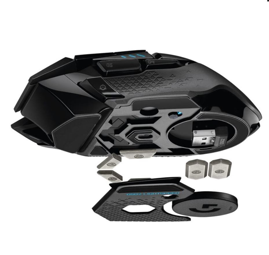 Logitech G502 Lightspeed USB Wireless Gaming Mouse 1ms 16000 DPI Mechanical Butt