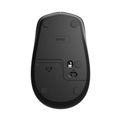 Logitech M190 Full-Size Wireless Mouse - Charcoal