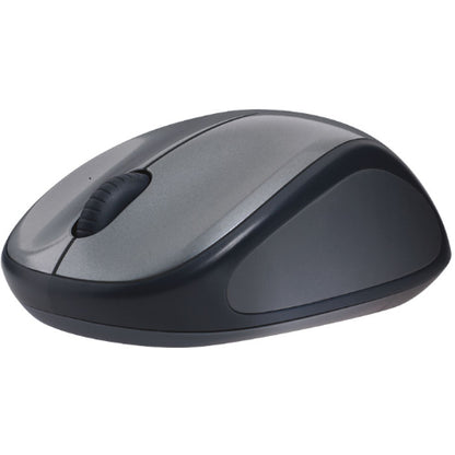 Logitech M235 Wireless Mouse — Grey, Contoured Design, Advanced Optical Tracking