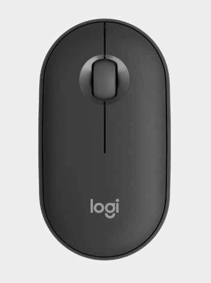 Logitech Pebble M350S Wireless Optical Mouse Graphite 1000 dpi  Bluetooth Low En