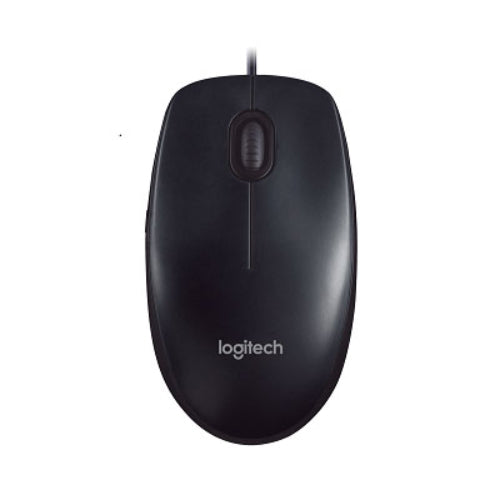 Logitech M90 USB Wired Optical Mouse — 1000dpi, Full Size, PC/Laptop/Mac