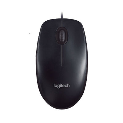 Logitech M90 USB Wired Optical Mouse — 1000dpi, Full Size, PC/Laptop/Mac