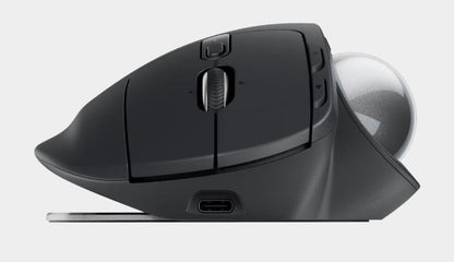 Logitech MX Ergo S SILENT Wireless trackball USB-C charging mouse
