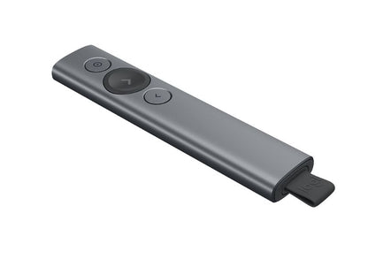 (LS)Logitech Spotlight Presentation Remote Slate 2.4GHz dual Connectivity Bluetooth or USB 30m Range LED 3D accelerometer & Gyrpscope 1 year wty