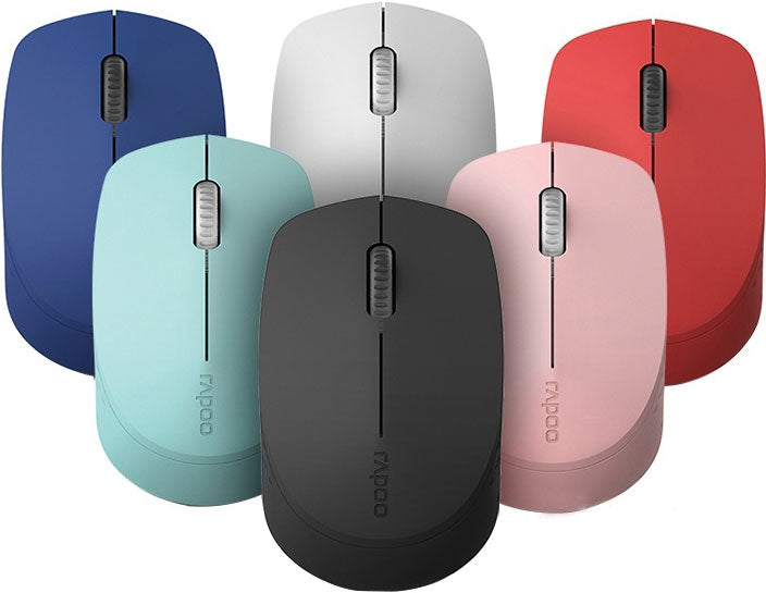 RAPOO M100 Multi-Mode Wireless Mouse — 2.4GHz & Bluetooth 3/4, Quiet Click, 1300dpi, Blue