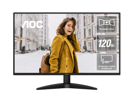 AOC 27' 120Hz 1920 × 1080 (FHD), 300 cd/m2,  VGA × 1, HDMI 1.4 × 1 1ms Adapti