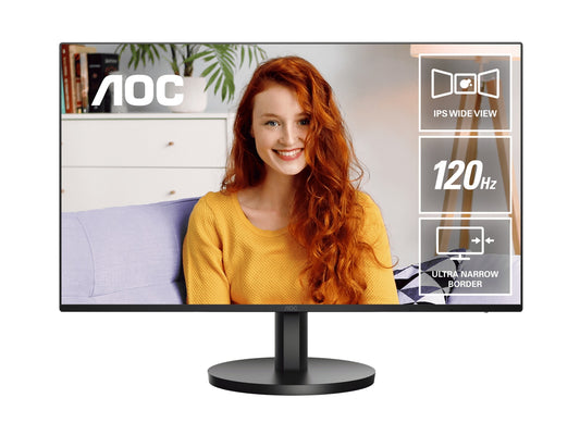 AOC 27' IPS, 120Hz, 250cd/m2,  Full HD 1920 ×1080  2w Speakers, 3-Way Frameless