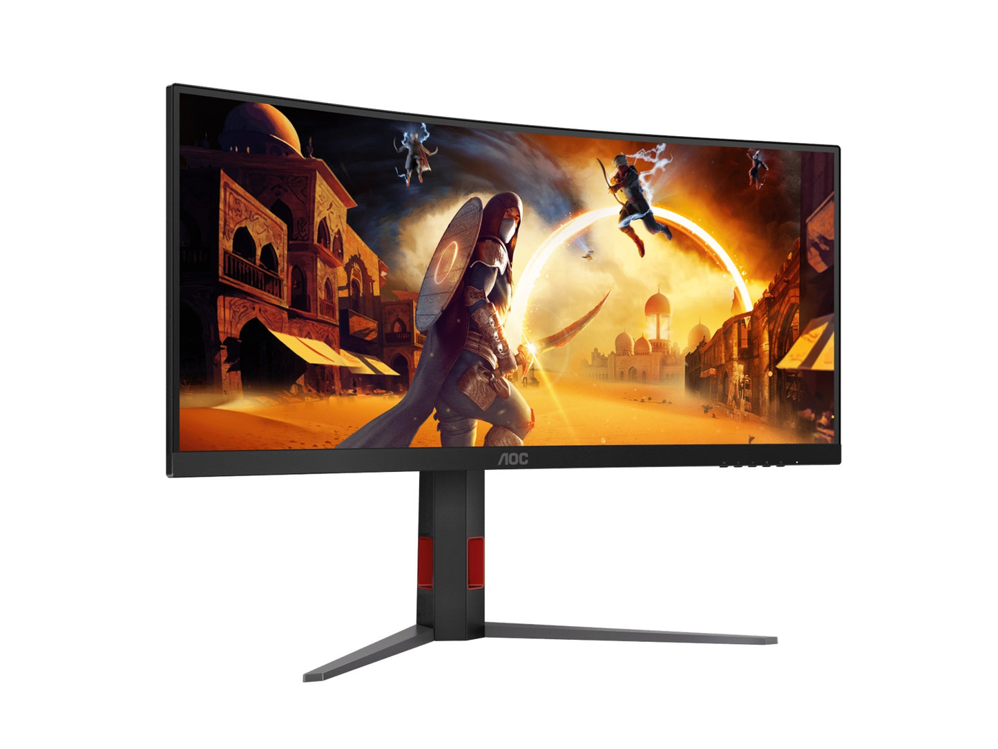 AOC 34' WQHD VA,1500R,180Hz,1ms,Adaptive Sync,HDR10,Shadown Control,Dark Boost,F