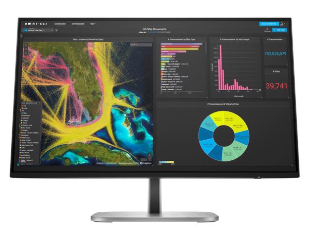HP Series 5 524PF 23.8' / 24' 100Hz FHD IPS Monitor Anti-Glare 1920x1080 16:9 5ms Height Adjustment Tilt Pivot Swivel DP HDMI 4xUSB Hub 3yrs wty