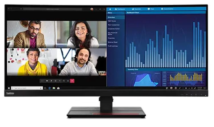 LENOVO ThinkVision P34W-20 34' 60Hz QHD IPS Monitor 3440 x 1440 21:09 4ms Height