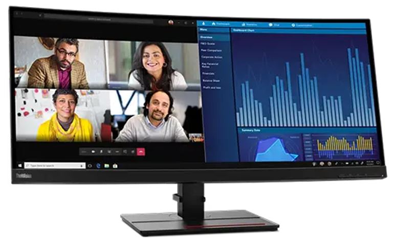 LENOVO ThinkVision P34W-20 34' 60Hz QHD IPS Monitor 3440 x 1440 21:09 4ms Height