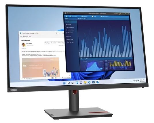 LENOVO ThinkVision T27P-30 27' UHD USB-C Monitor 4K 3840x2160 16:9 Height Adjust