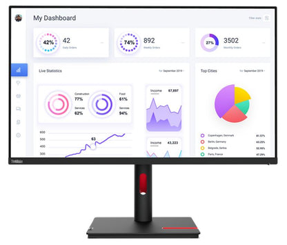 LENOVO ThinkVision T32p-30 31.5'/32' UHD Monitor IPS 4K 3840x2160 16:9 Anti-Glar
